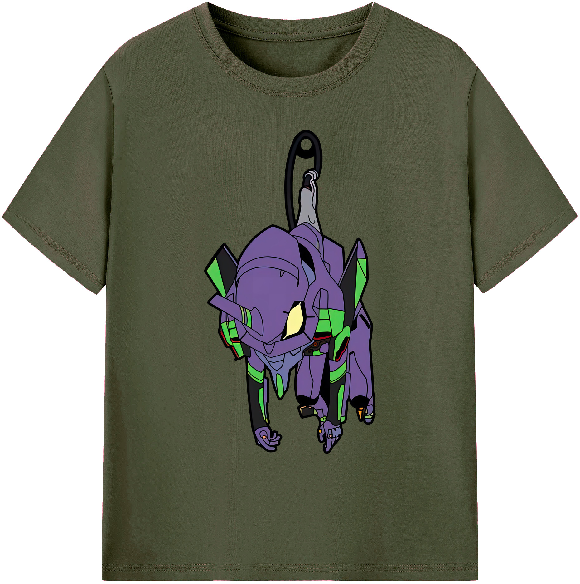 （画像用） EVA 新世紀エヴァンゲリオン 綿100％ メンズ半袖Tシャツ｜肌触りやわらか＆通気性